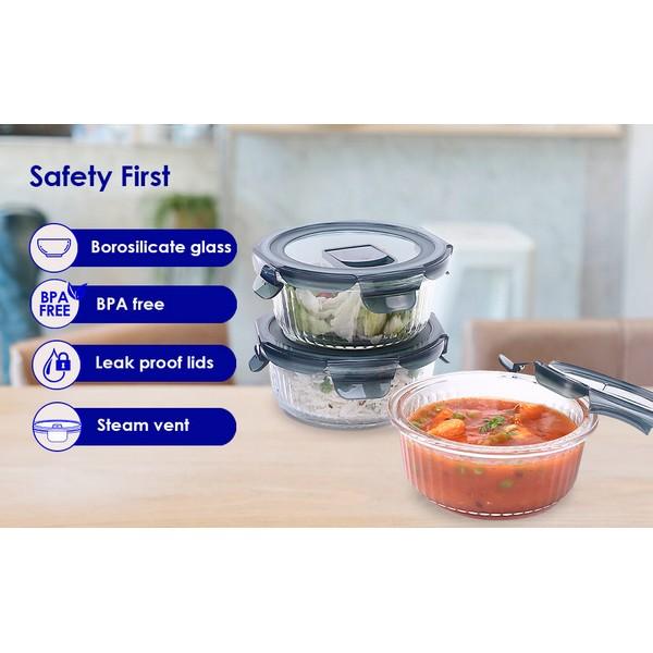 Wonderchef Verona Lunch Box Set 3 Pcs