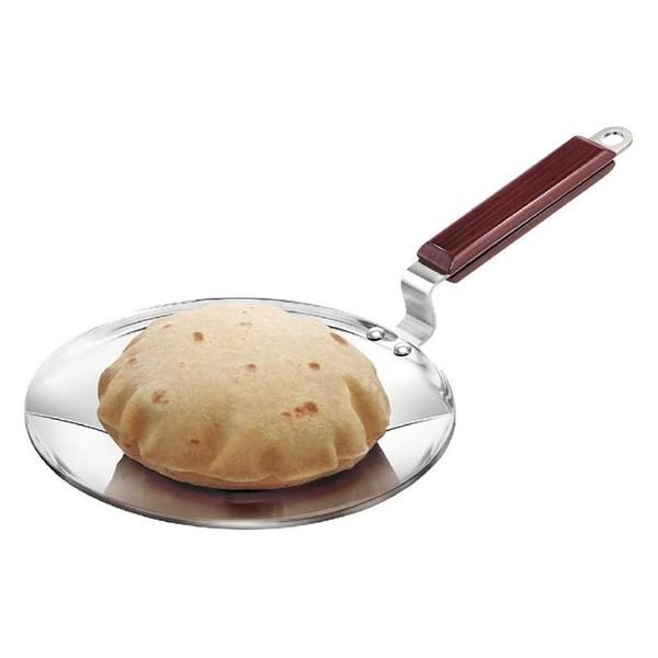 Hawkins Tri-Ply Stainless Steel Tawa with Rosewood Handles  24cm