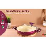 Wonderchef Kadhai with Lid  (Deep Purple)