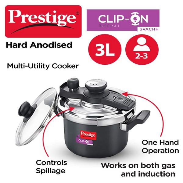 PRESTIGE   PRESSURE COOKER  HARD ANODISED 2.0 Litre