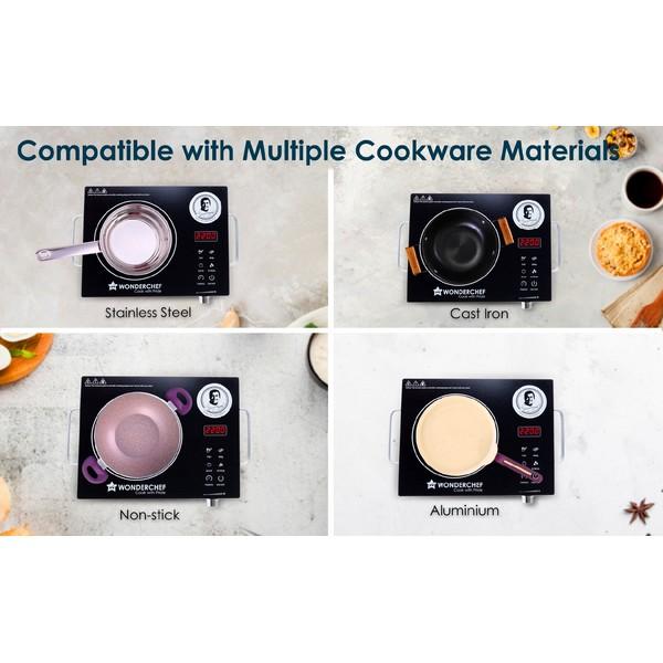 Wonderchef  Electric Cooktops  Infrared Based Electric Cooktops  Easy Cook Infrared SS Frame 2200W