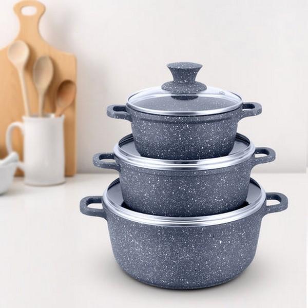 Wonderchef Casserole 6pc Set  (Grey)