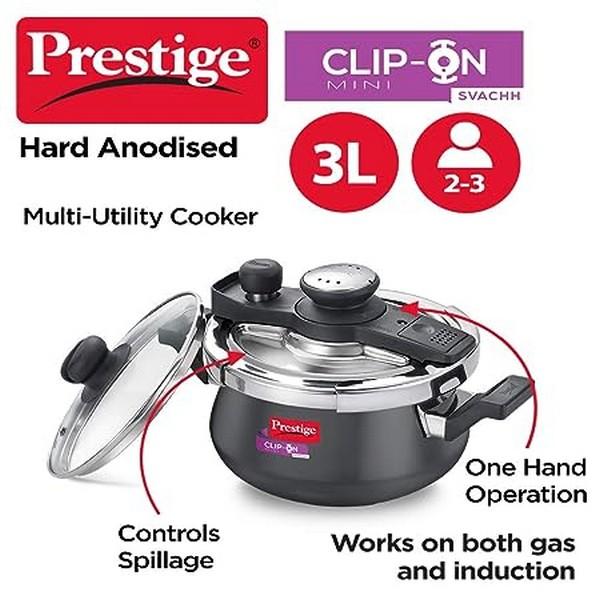 PRESTIGE HARD ANODISED PRESSURE KADAI -3.5 Litre
