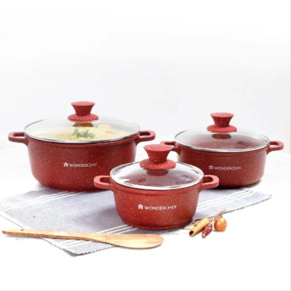 Wonderchef Casserole 6pc  Set (Red)