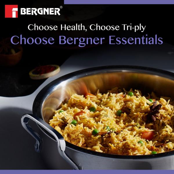 BERGNER BGIN-6258 BIRYANI POT WITH LID 24cm