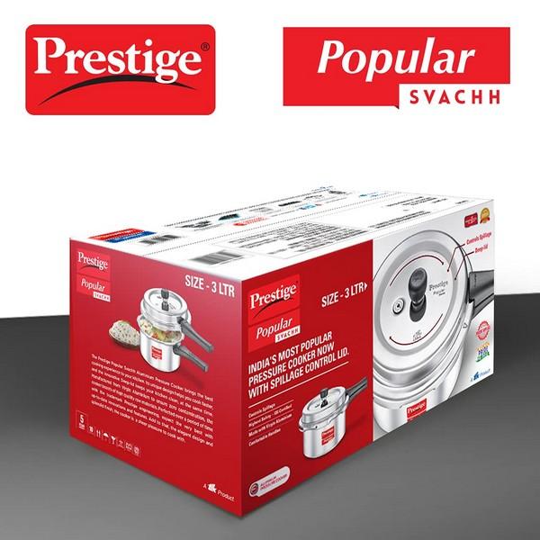 PRESTIGE  PRESSURE COOKERS  ALUMINIUM 4.0 Litre