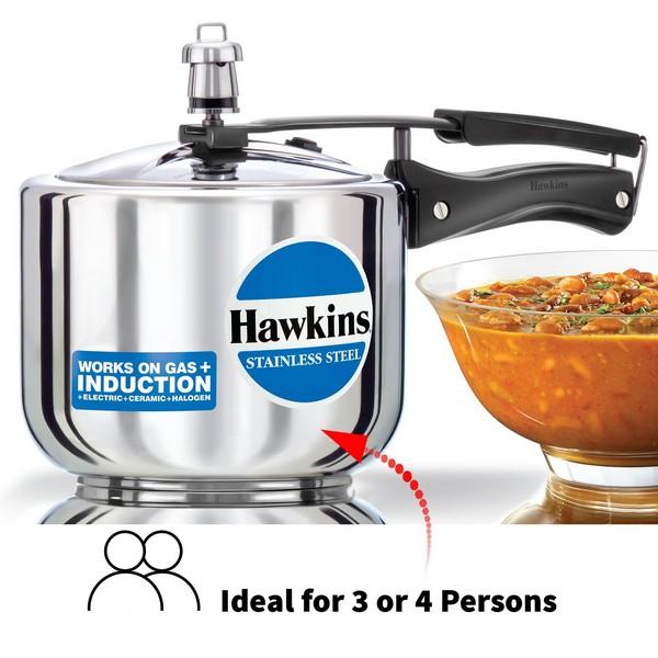 Hawkins Stainless Steel Pressure Cooker 3lit tall