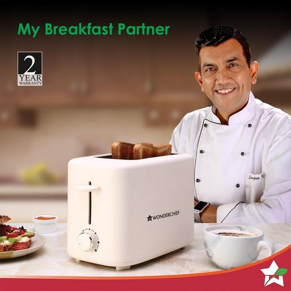 Wonderchef Bellagio 2-slice pop-up toaster  800W