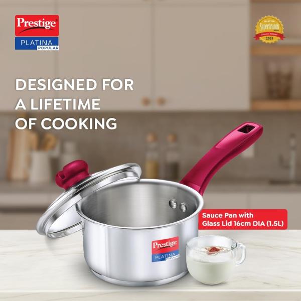 PRESTIGE Sauce Pan with Lid 16 cm