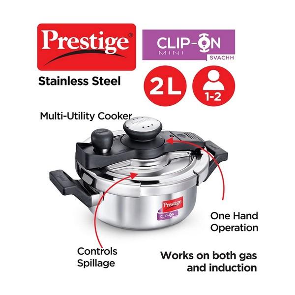 PRESTIGE STAINLESS STEEL  PRESSURE COOKER 2.0 Litre