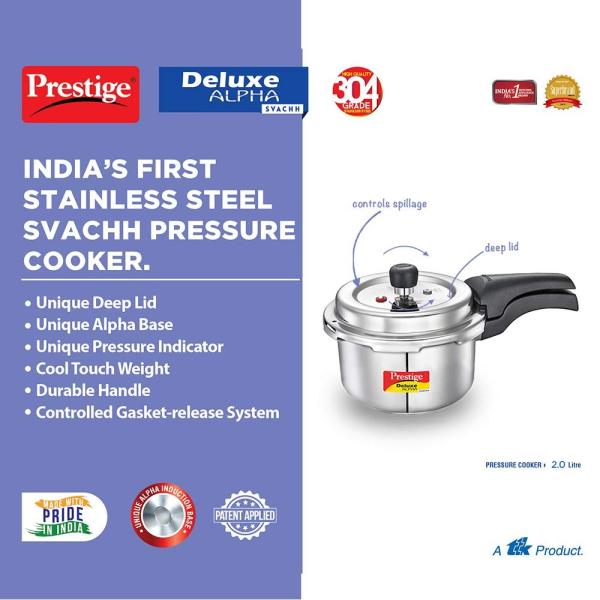PRESTIGE  PRESSURE COOKER 1.5 Litre