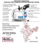 Hawkins Stainless Steel Pressure Cooker 3lit wide