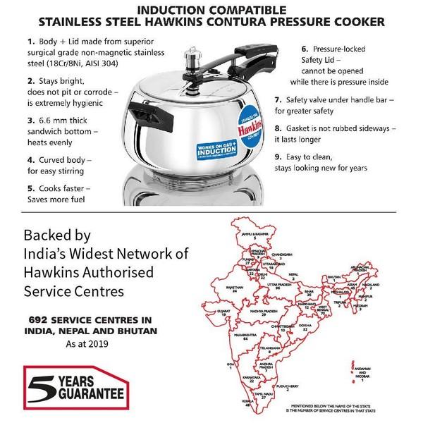 Hawkins stainless steel contura 3lit