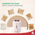 Wonderchef Bellagio 2-slice pop-up toaster  800W