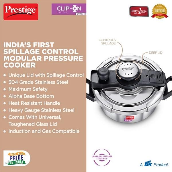 PRESTIGE STAINLESS STEEL PRESSURE HANDI 3.0 Litre