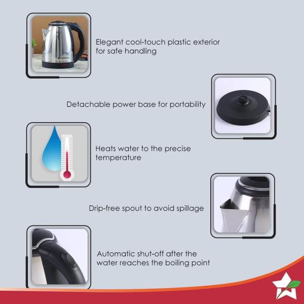 Wonderchef Crescent Electric Kettle  1.8L