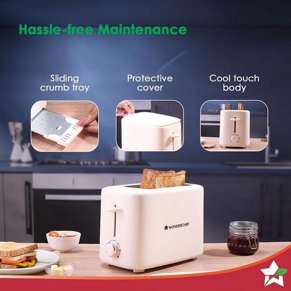 Wonderchef Bellagio 2-slice pop-up toaster  800W