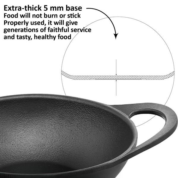 Futura Cast Iron Kadhai 24CM