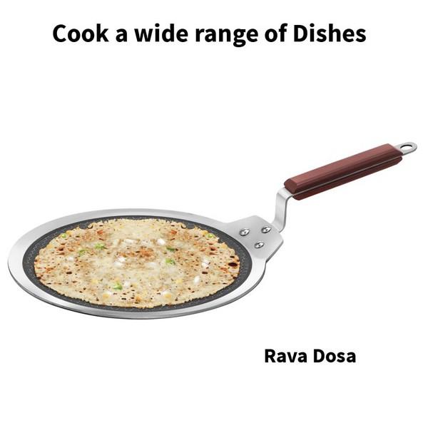 Hawkins Tri-Ply Stainless Steel Non-Stick Dosa Tawa 28cm