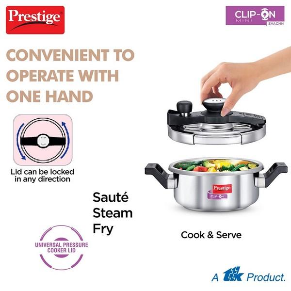 PRESTIGE STAINLESS STEEL  PRESSURE COOKER 2.0 Litre