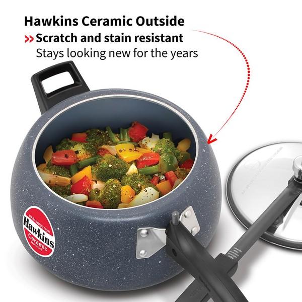 Hawkins Ceramic Coated Contura 3lit grey