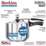 Hawkins Stainless Steel Pressure Cooker 3lit tall