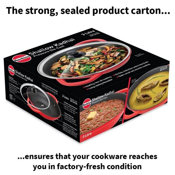 Hawkins Die-Cast Shallow Kadhai 3L