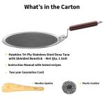Hawkins Tri-Ply Stainless Steel Non-Stick Dosa Tawa 28cm