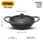 Futura Cast Iron Kadhai 24CM