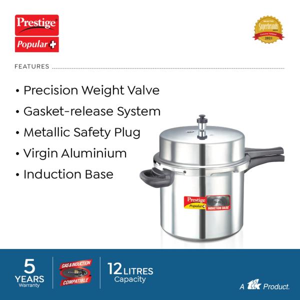 PRESTIGE  PRESSURE COOKERS  ALUMINIUM 10 Litre (Tall)