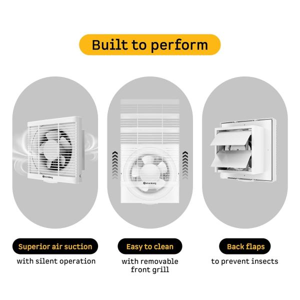 ATOMBERG EXHAUST FAN EFFICIO - New  WHITE | BROWN | BLACK