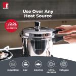 BERGNER BGIN-7862 Tri-ply Pressure Cooker 2L