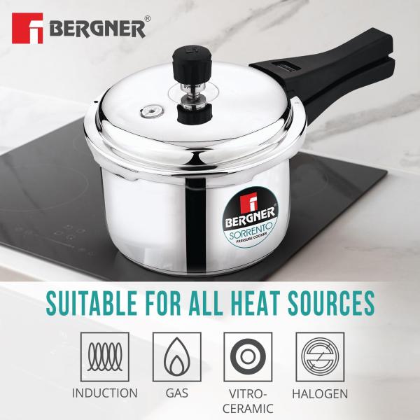 BERGNER BGIN-7864 Tri-ply Pressure Cooker 5L