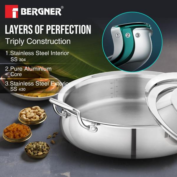 BERGNER BGIN-6298 BIRYANI HANDI 28cm