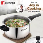 BERGNER BGIN-7860 Tri-ply Pressure Cooker 1L