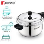BERGNER BGIN-7860 Tri-ply Pressure Cooker 1L