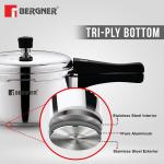 BERGNER BGIN-7860 Tri-ply Pressure Cooker 1L