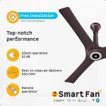 ATOMBERG  SMART - Ceiling Fan ARIS 1200mm Dark Teakwood