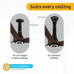 ATOMBERG  SMART - Ceiling Fan ARIS 1200mm Dark Teakwood