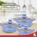 Wonderchef Casserole 6pc Set  (Blue)