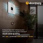 ATOMBERG STUDIO+ 150 MM EXHAUST FAN  Brushed B lack & Steel