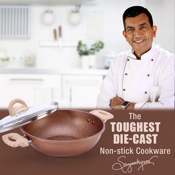 Wonderchef Kadhai with Lid (Copper)