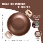 Wonderchef Kadhai with Lid (Copper)