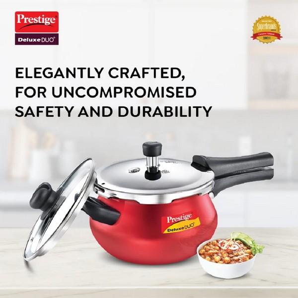 PRESTIGE   PRESSURE COOKER  SILKY RED 1.5 Litre