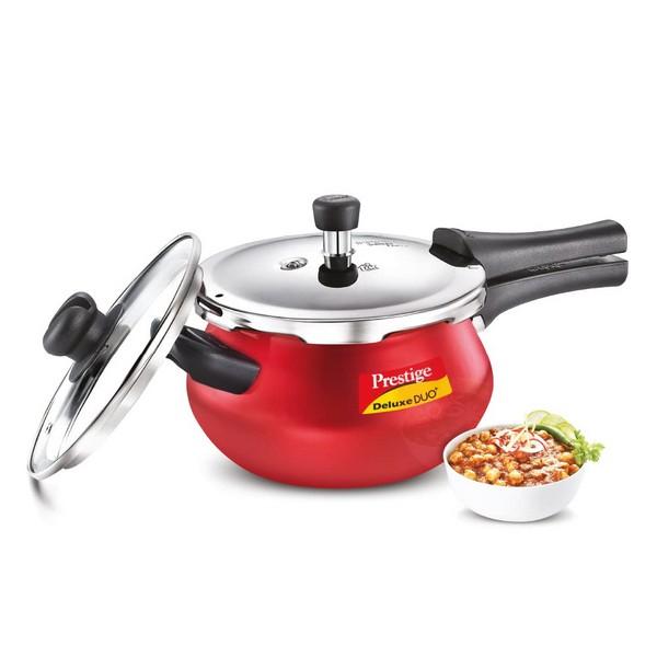 PRESTIGE  PRESSURE COOKER  SILKY RED 3.0 Litre