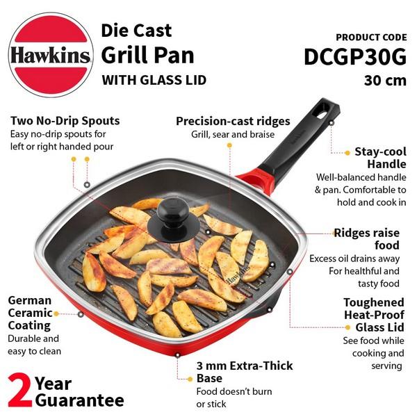 Hawkins Die-Cast Grill Pan 26CM