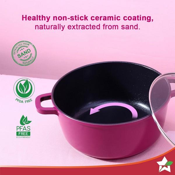 Wonderchef Casserole 6pc  Set (Purple)