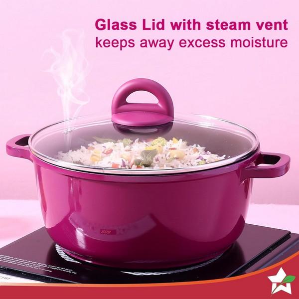 Wonderchef Casserole 6pc  Set (Purple)