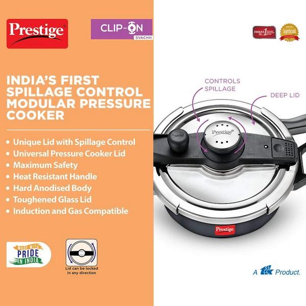 PRESTIGE HARD ANODISED PRESSURE HANDI 3.0 Litre