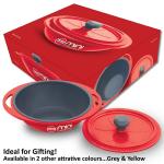 Hawkins Die-Cast Mini Casserole Square Series 0.75L RED